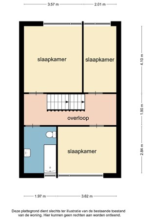 Floorplan - Frankenlaan 57, 6135 HN Sittard